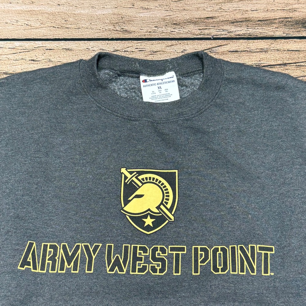 Champion Army West Point Sweatshirt Mens XL Charcoal Grey‎ Military Pullover